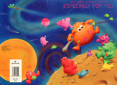 Cosmic stickers, illustrated by Davy Jones