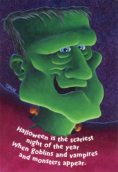 Halloween 5-panel front, illustrated by Davy Jones